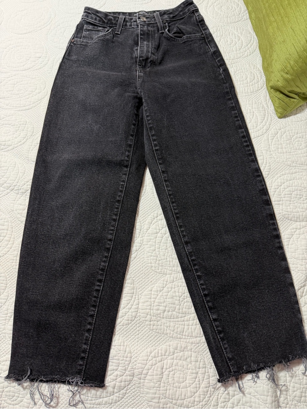 Just Black Washed Black Straight-Leg Jeans